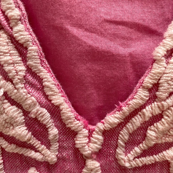 Original Robert Roller Rabbit Dress Sleeveless Pink Embroidered Side Zip Small - Picture 11 of 15